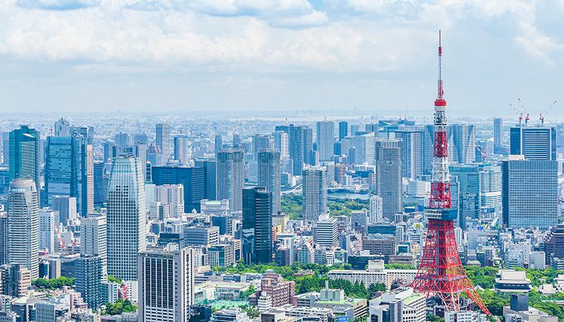 東京風景 Tokyo city skyline, Japan.