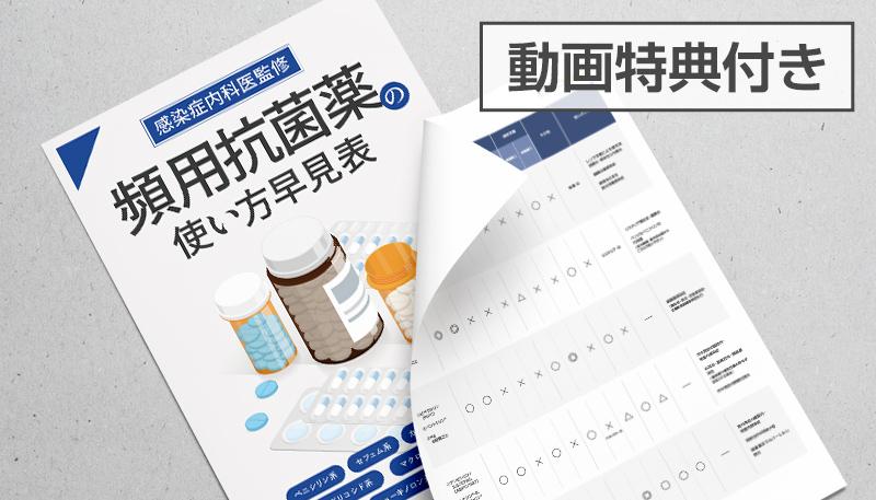 頻用抗菌薬の使い方早見表［ケーススタディ動画付き］