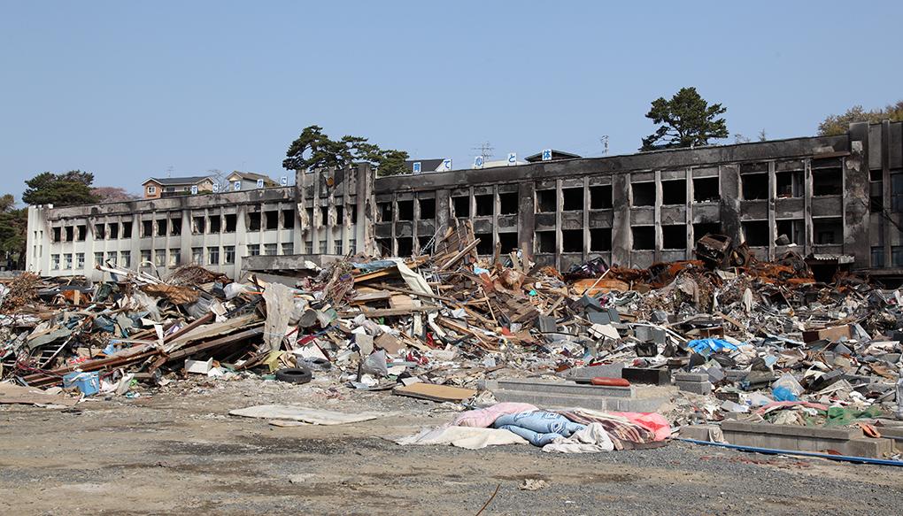 DHEAT構想のきっかけとなった東日本大震災の津波被害の風景