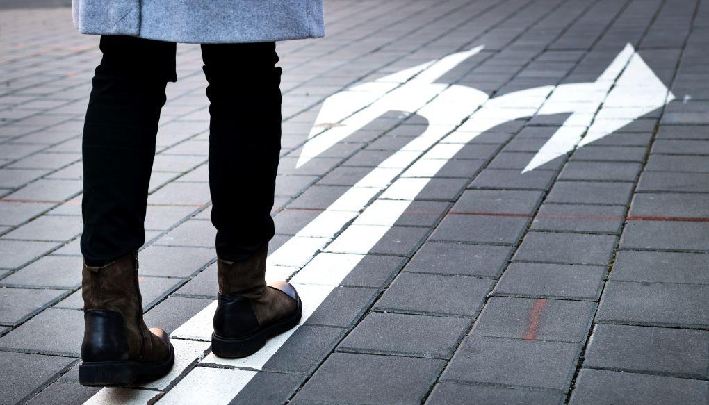 分岐点を示唆する写真